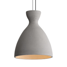 Golden 2173-10 GCT - Golden Lighting Aethera 10in Integrated LED Pendant in Grey Cement
